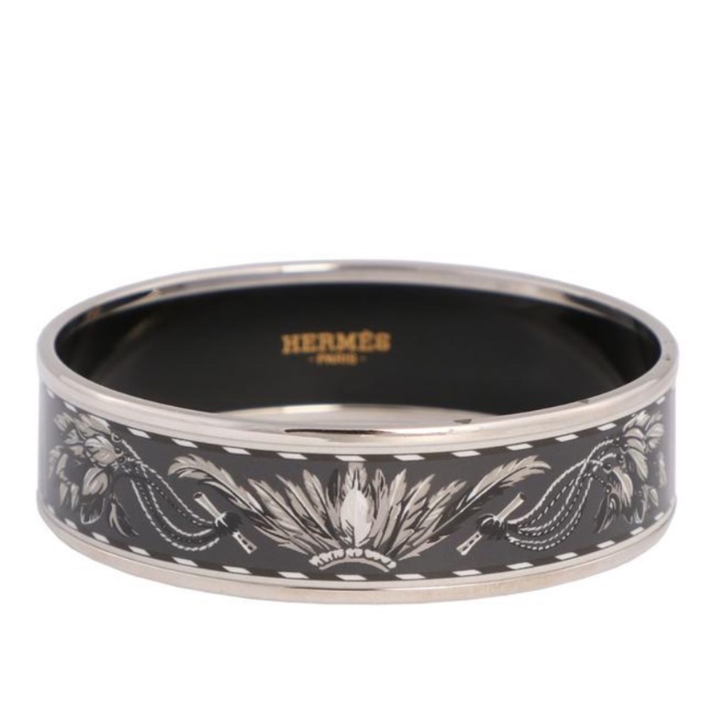 Hermès Wide Brazil Enamel Bangle 65 Bracelet